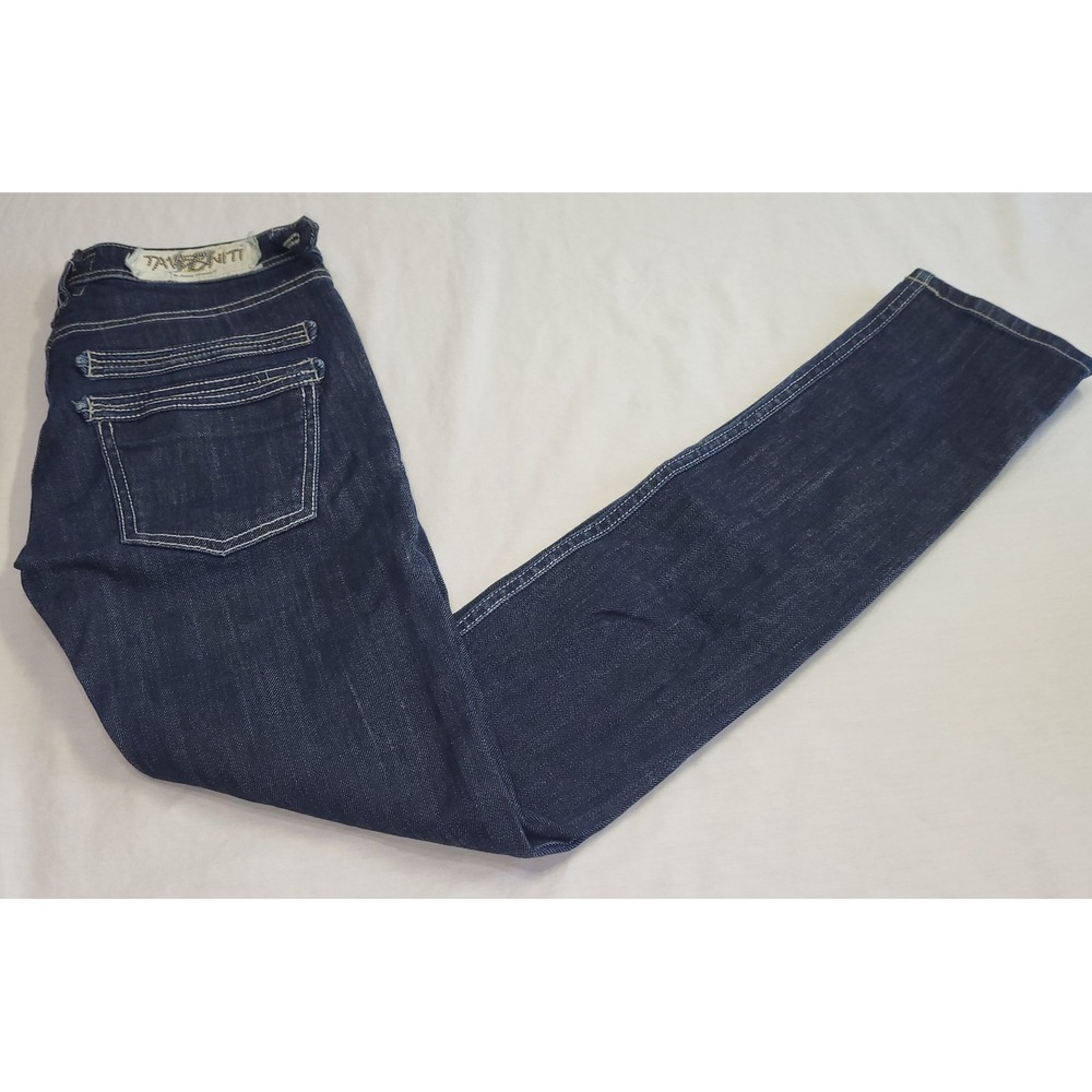 Taverniti So Jeans Slim Straight Women 27 Dark Blue Contrast Stitch